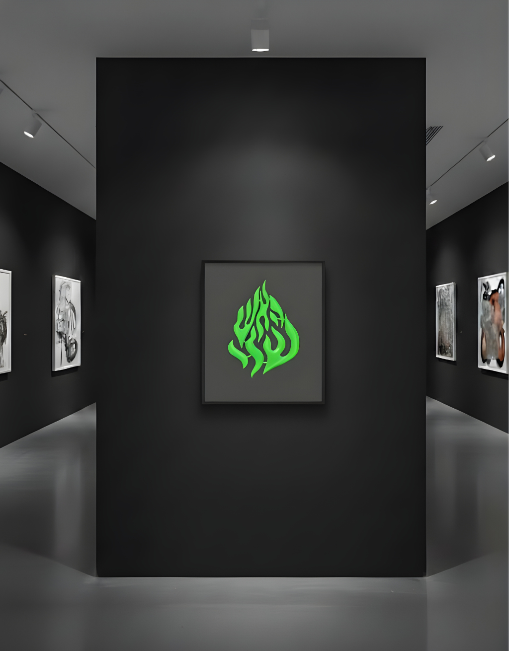 Cadre 3D Aesh Sheli — Motif Vert