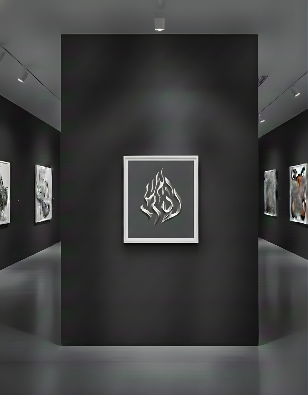 Cadre 3D Aesh Sheli — Motif Argent