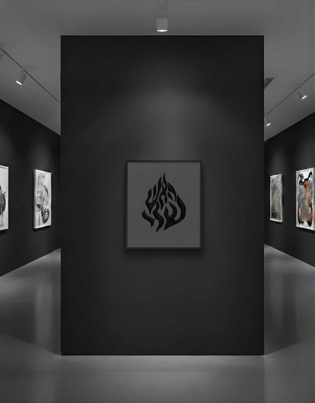 Cadre 3D Aesh Sheli — Motif Noir